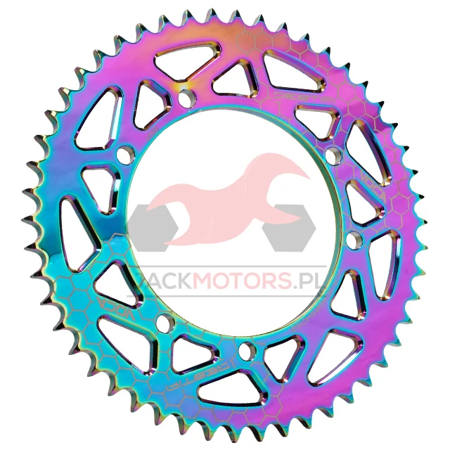 Zębatka tylna VOCA racing aluminium CNC 53Z sherco enduro / sm · niebieska — ujęcie 4