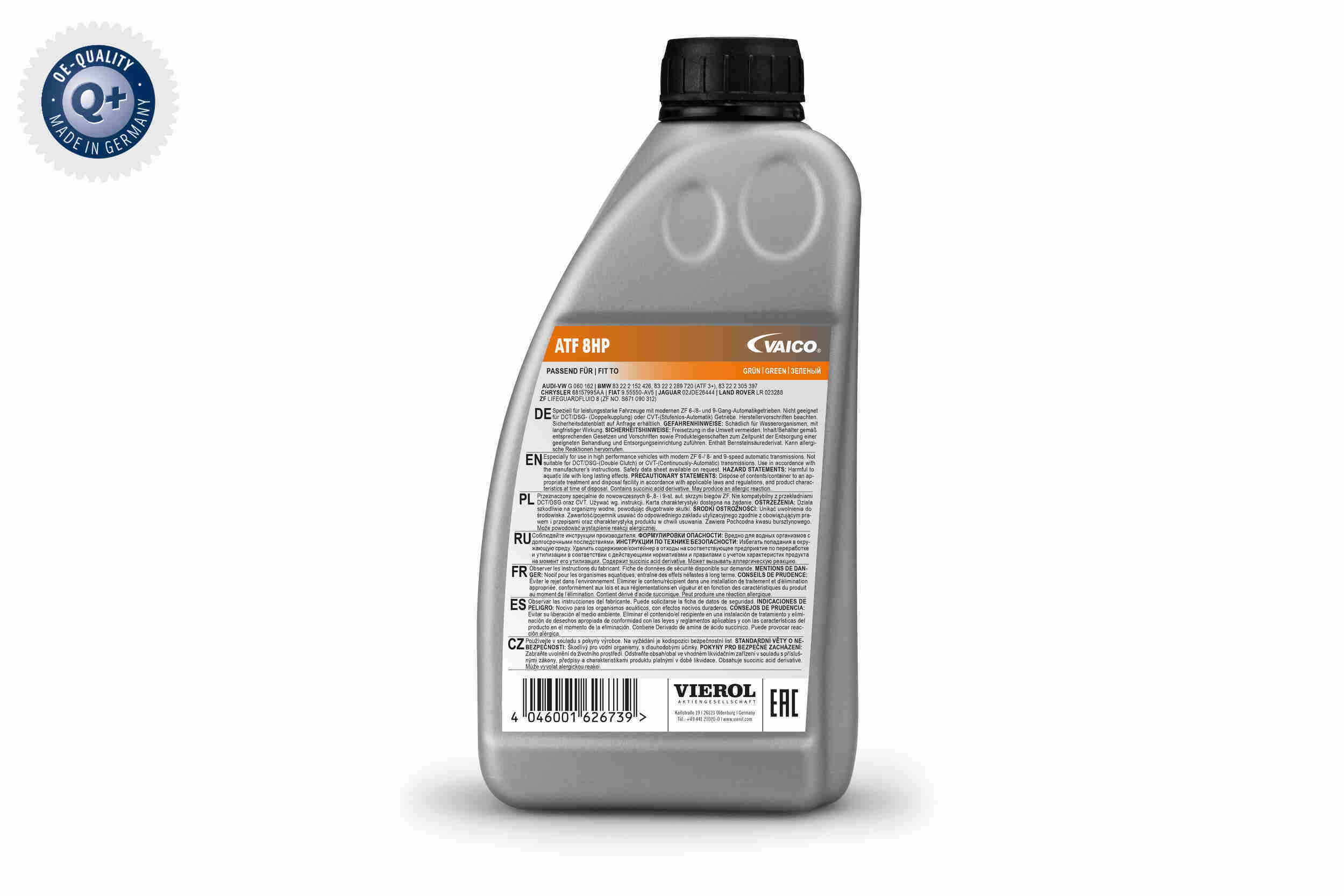Płyn do aut. skrzyni biegów ATF 8HP — 1 l VIEROL V60-0264 — ujęcie 2