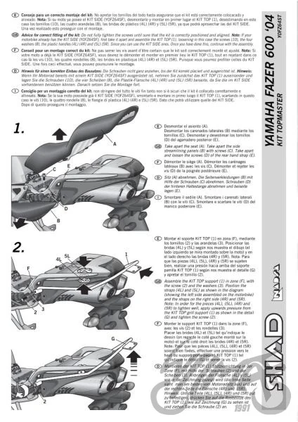 Stelaż kufra centralnego SHAD do Yamaha Fazer FZ6N 600 / Fazer FZ6S 600 — ujęcie 2