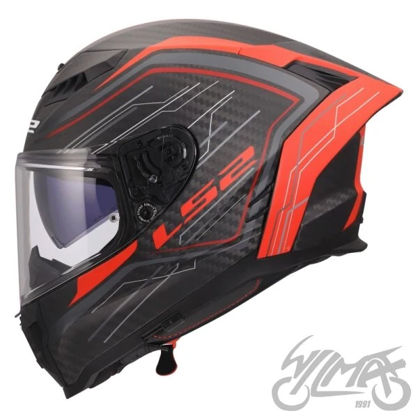 Kask LS2 FF807 Dragon Subic Red — rozmiar S — ujęcie 2