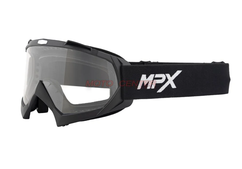Gogle crossowe MPX YH-16 czarne matowy/szybka przezroczysta — ujęcie 1