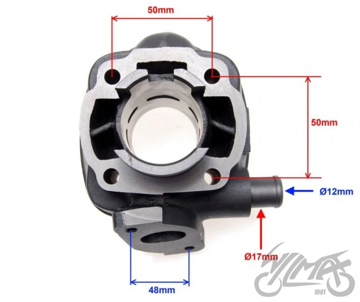 Cylinder Minarelli LC poziomy — wariant 50, komplet — ujęcie 2