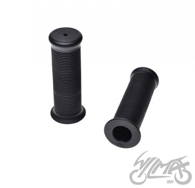 Chwyty kierownicy 7/8″ / 1″ — 124 mm, czarne, para — AB32605