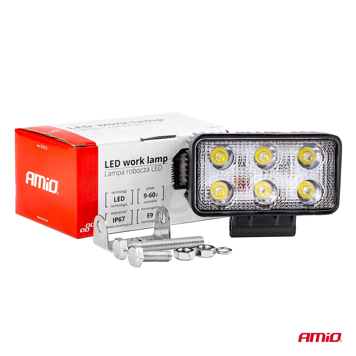 Lampa robocza LED szperacz AWL02 6 LED 12 V 24 V — ujęcie 9