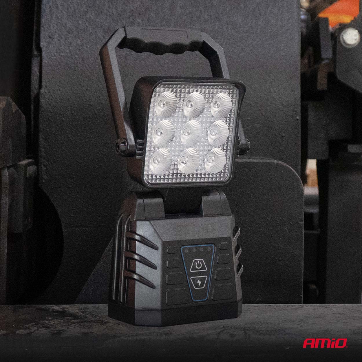 Lampa robocza przenośna biała z funkcją lampy ostrzegawczej 15 W (BATT) — ujęcie 7