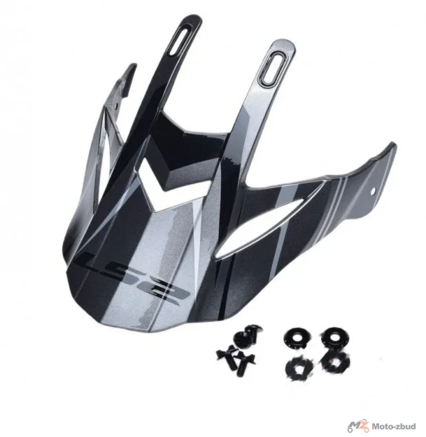 Daszek kasku MX436 evo knight titanium white