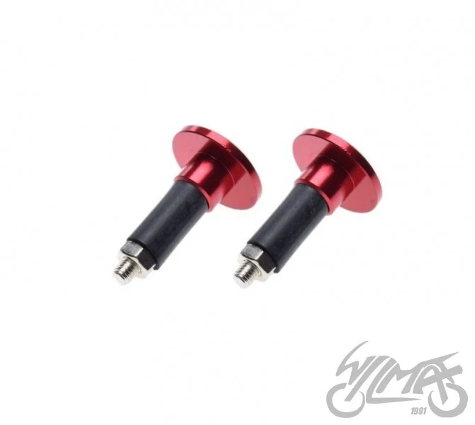 Końcówki kierownicy czerwone — ASOT287R, komplet — ujęcie 2
