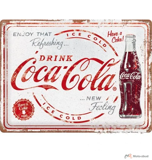 Tablica plakat 30 × 40 Coca-Cola refreshing 23370