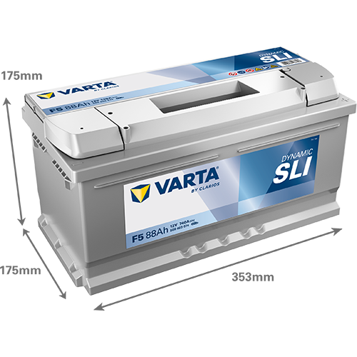 Akumulator 88 Ah 740A 353×175×175/P+ Varta 588403074K262 — ujęcie 2