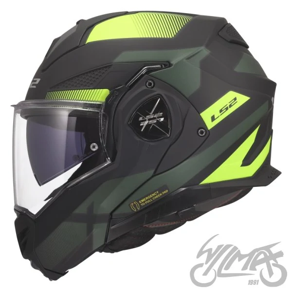 Kask szczękowy LS2 FF901 Advant X Nova Black H-V Yellow — S — ujęcie 3