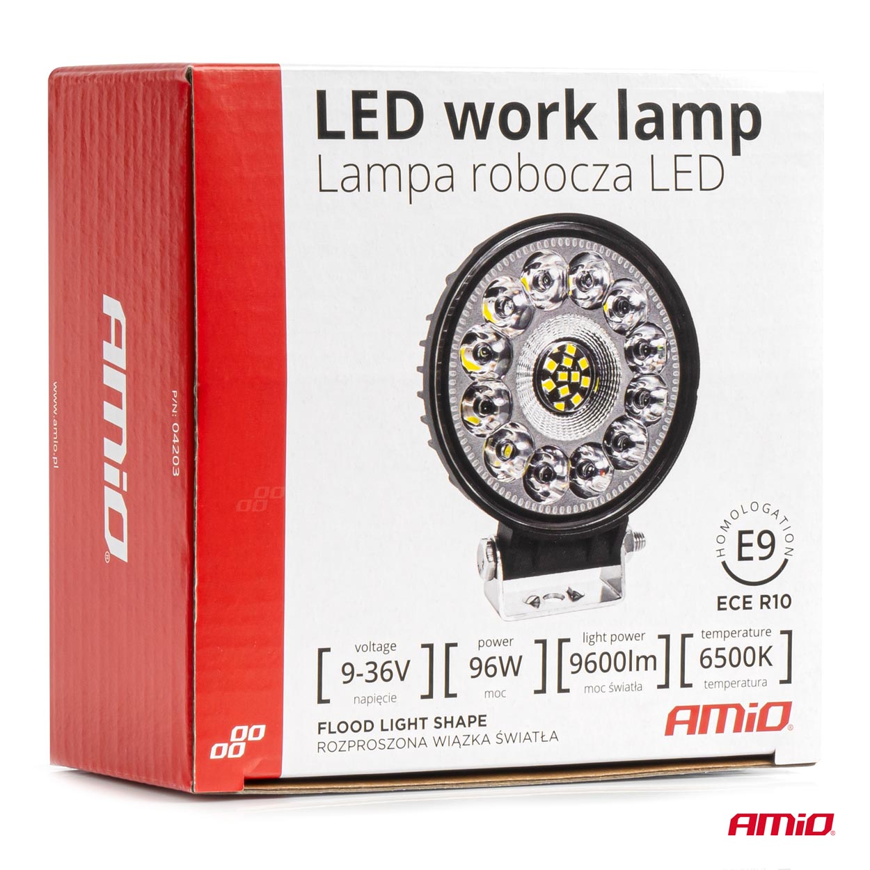 Lampa robocza szperacz LED AWL62 96 W 6500K 9600lm 12 V 24 V — ujęcie 8