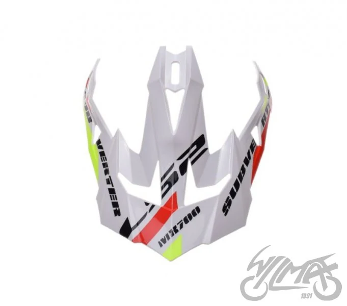Daszek kasku MX700 stomp white black — ujęcie 2