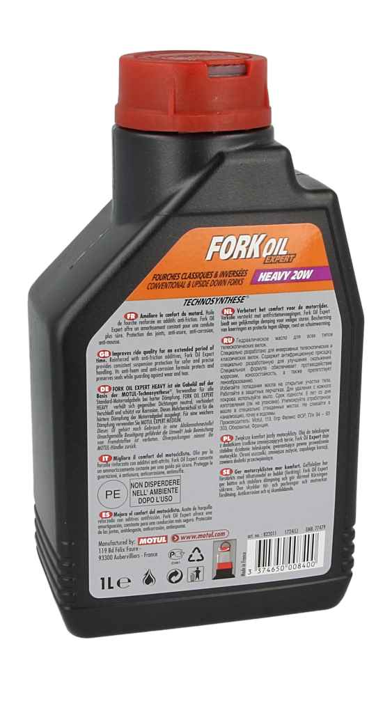 Olej do teleskopów 20 W MOTUL fork oil expert heavy 1 l — ujęcie 13