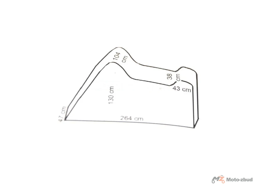 Pokrowiec motocyklowy powyżej 1000 cm³ 264 × 104 × 130 — ujęcie 2