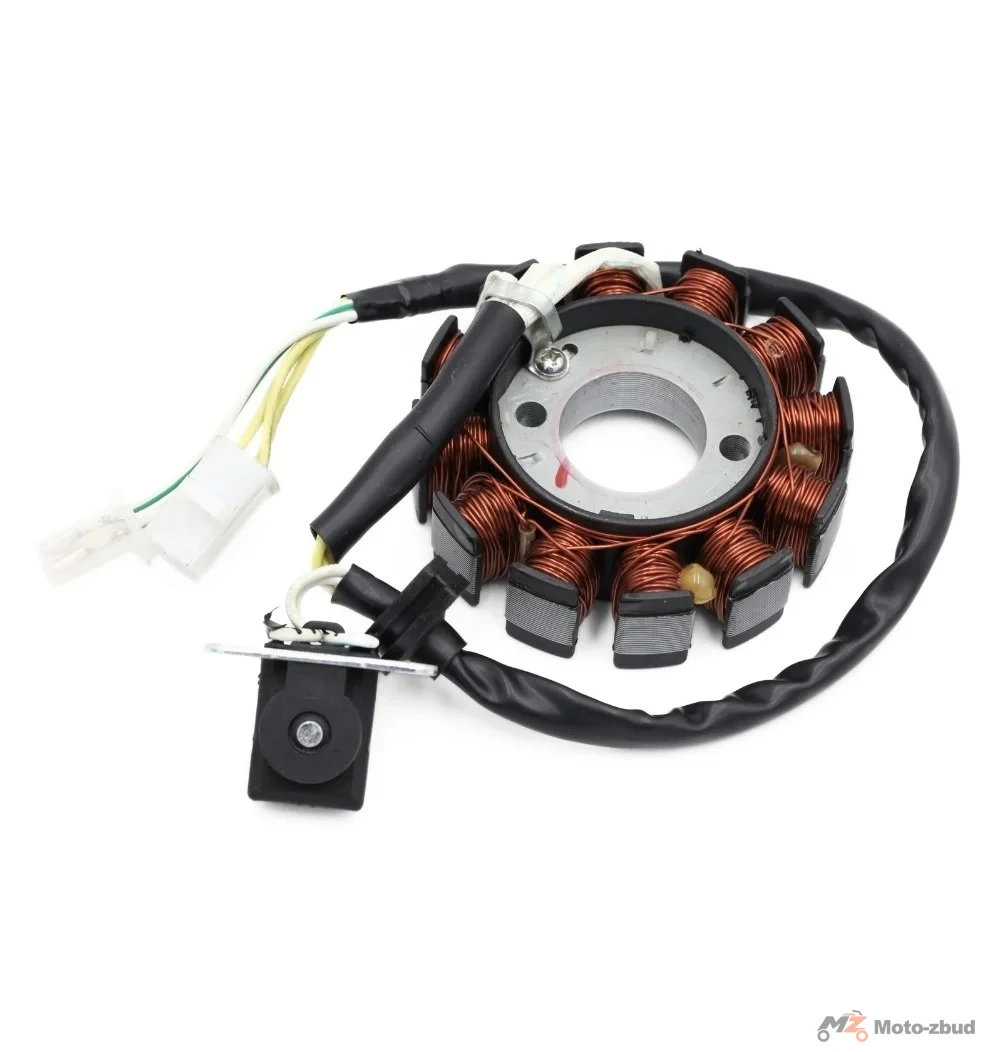 Junak 109 iskrownik (alternator) "4T" kpl. (12 cewek) (2x kostka 2/3 piny) (śr.zew.88 mm, gr.27,5 mm) (kostki zwykłe)