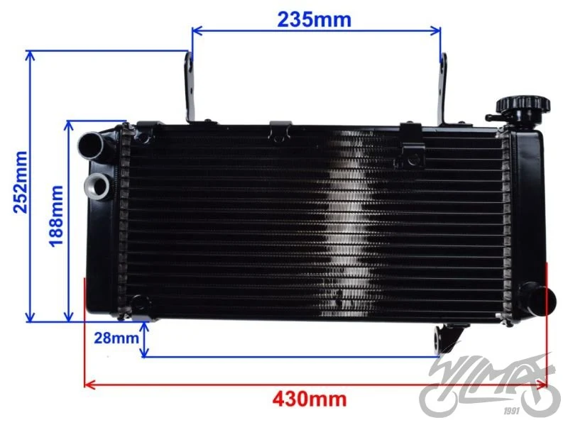 Chłodnica cieczy do Suzuki SV1000 2003–2008 — ujęcie 2