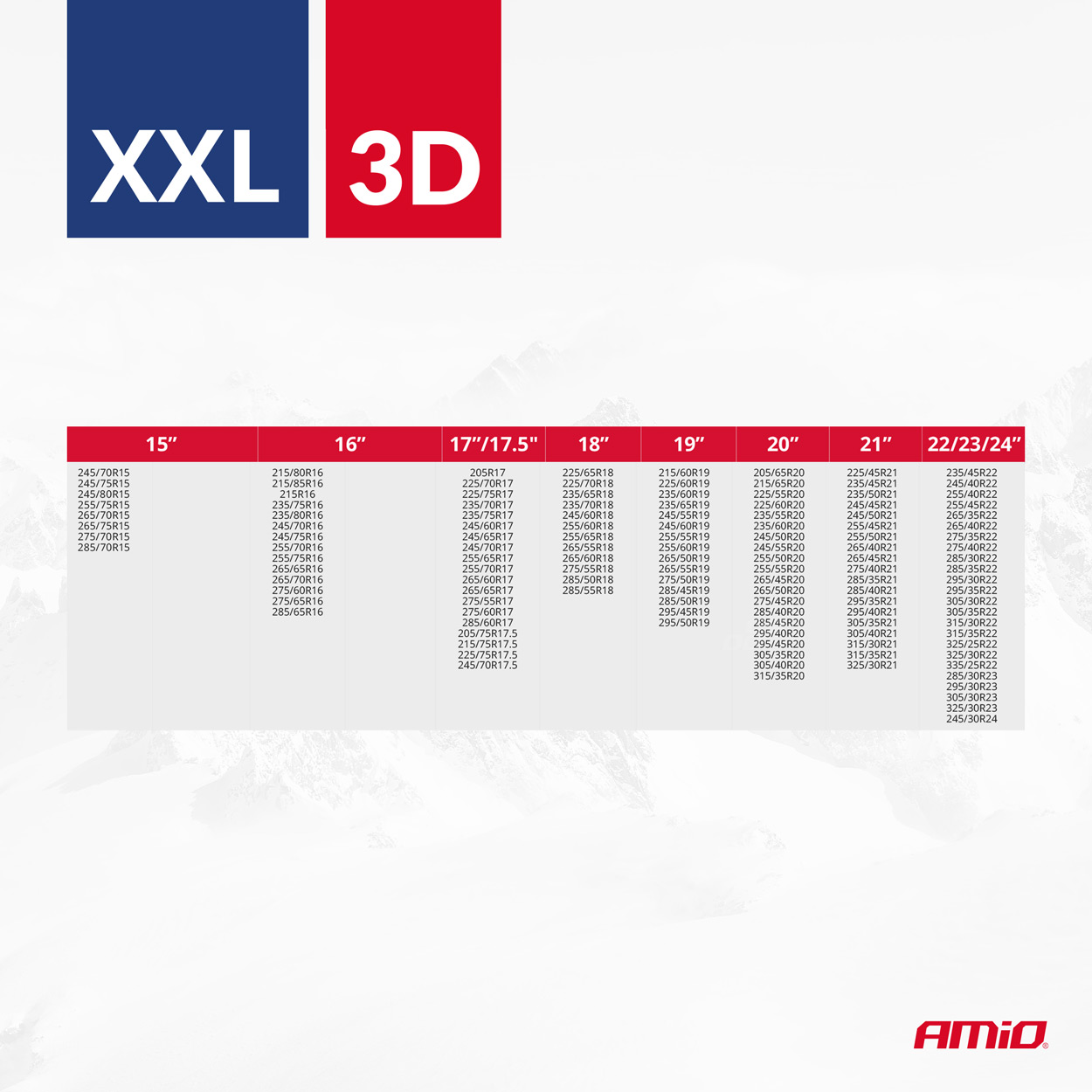 Łańcuchy śniegowe tekstylne 3D 2 szt. rozmiar XXL EN16662-1 Önorm V5121 — ujęcie 2