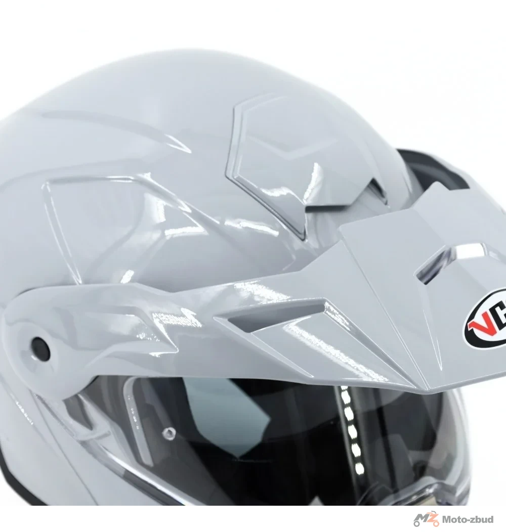 Kask VCAN model H276 nardo grey z podnoszoną szczęką i blendą szary L — ujęcie 2