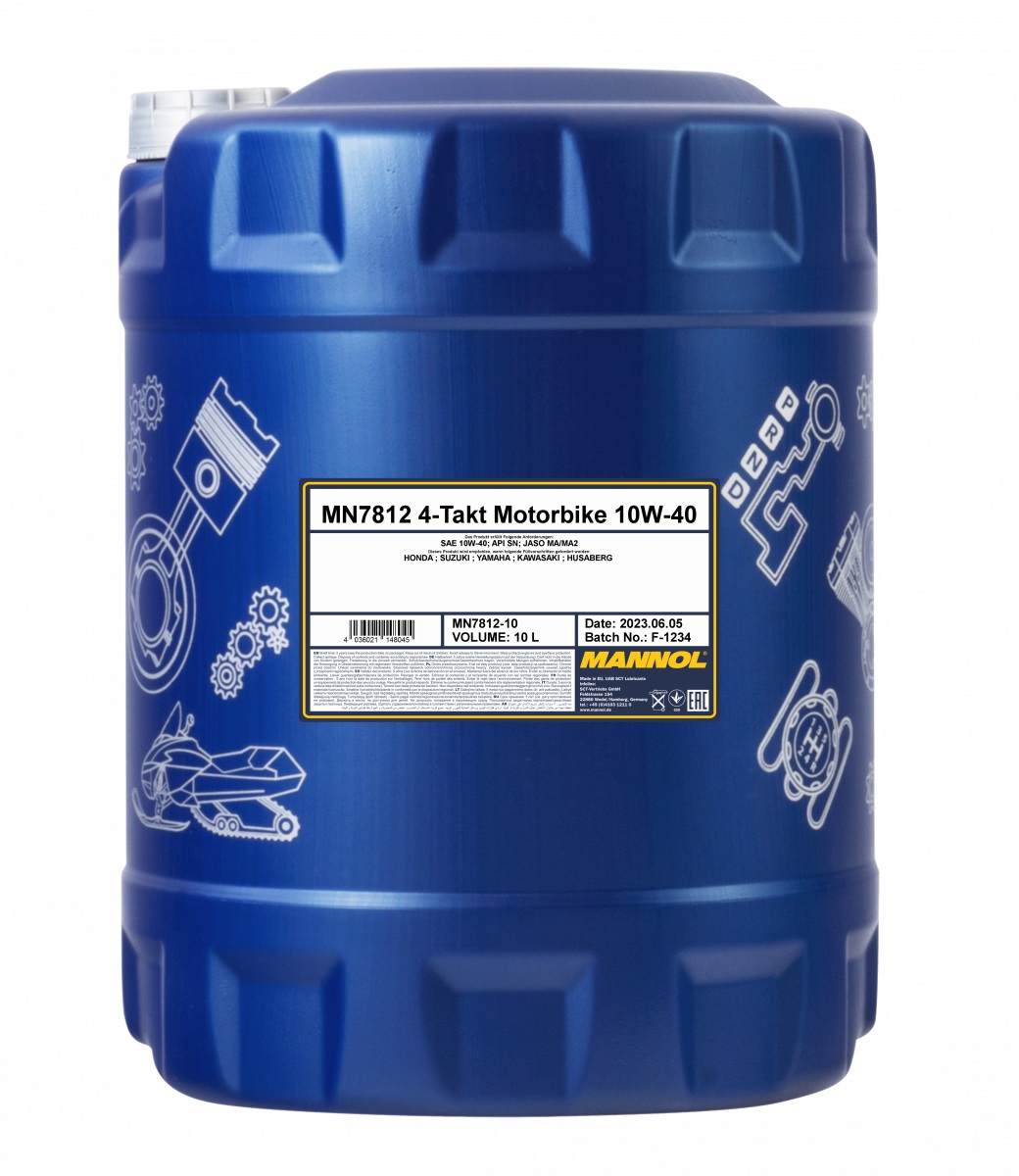 Olej 4T 10W40 MANNOL 4-TAKT motorbike 10 l MN7812-10