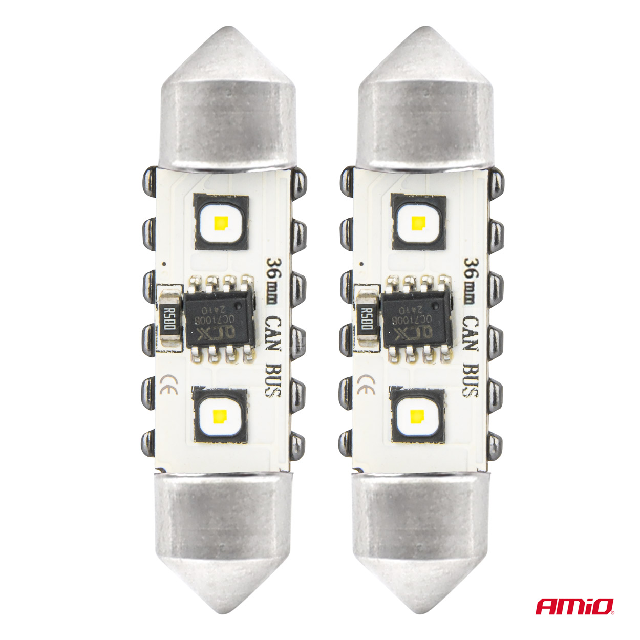 Żarówki LED CANBUS Festoon C5W 2SMD 3838 36 mm White 12 V 24 V — ujęcie 2