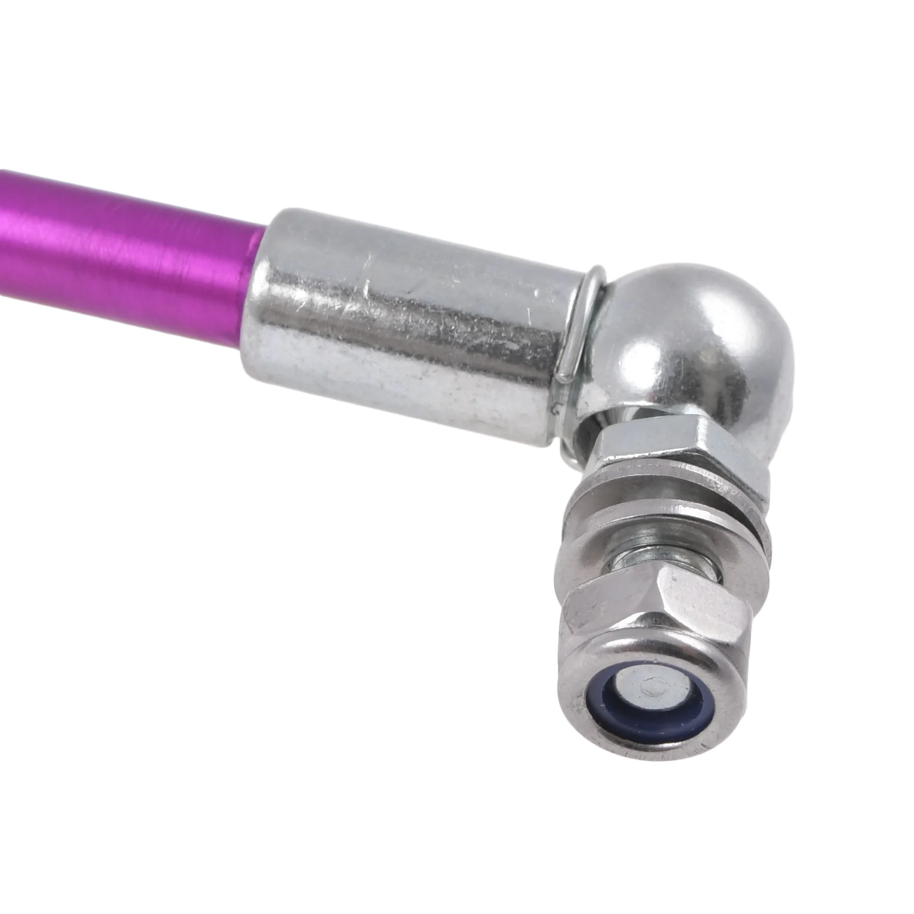 Pręt cięgno hamulca tył Simson 485 mm fioletowy CNC racing JMP — ujęcie 3