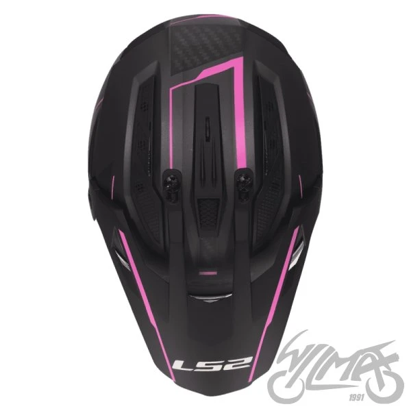 Kask adventure LS2 MX702 Pioneer II Atron — szaro-różowy, L — ujęcie 4