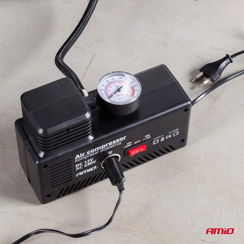 Kompresor samochodowy 12V/230V AMIO Acomp-13 — ujęcie 7