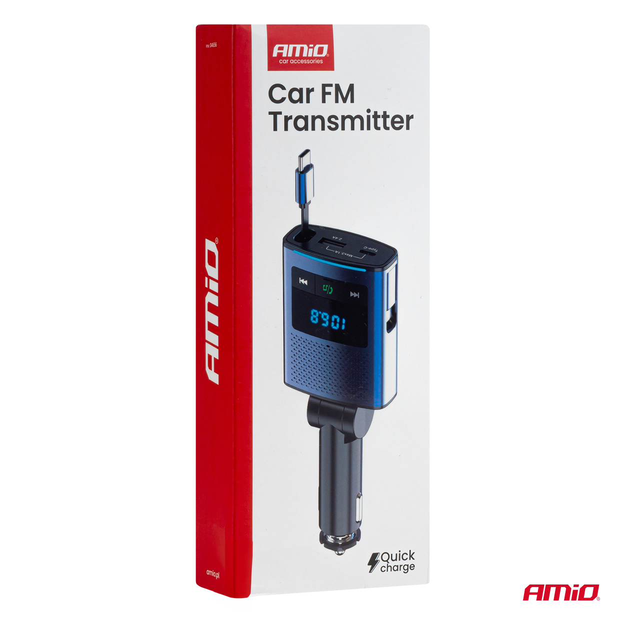 Transmiter samochodowy FM 1×USB-A 1×USB-C 12 V 24 V — ujęcie 13