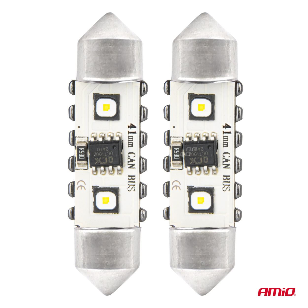 Żarówki LED CANBUS Festoon C5W 2SMD 3838 41 mm White 12 V 24 V — ujęcie 2