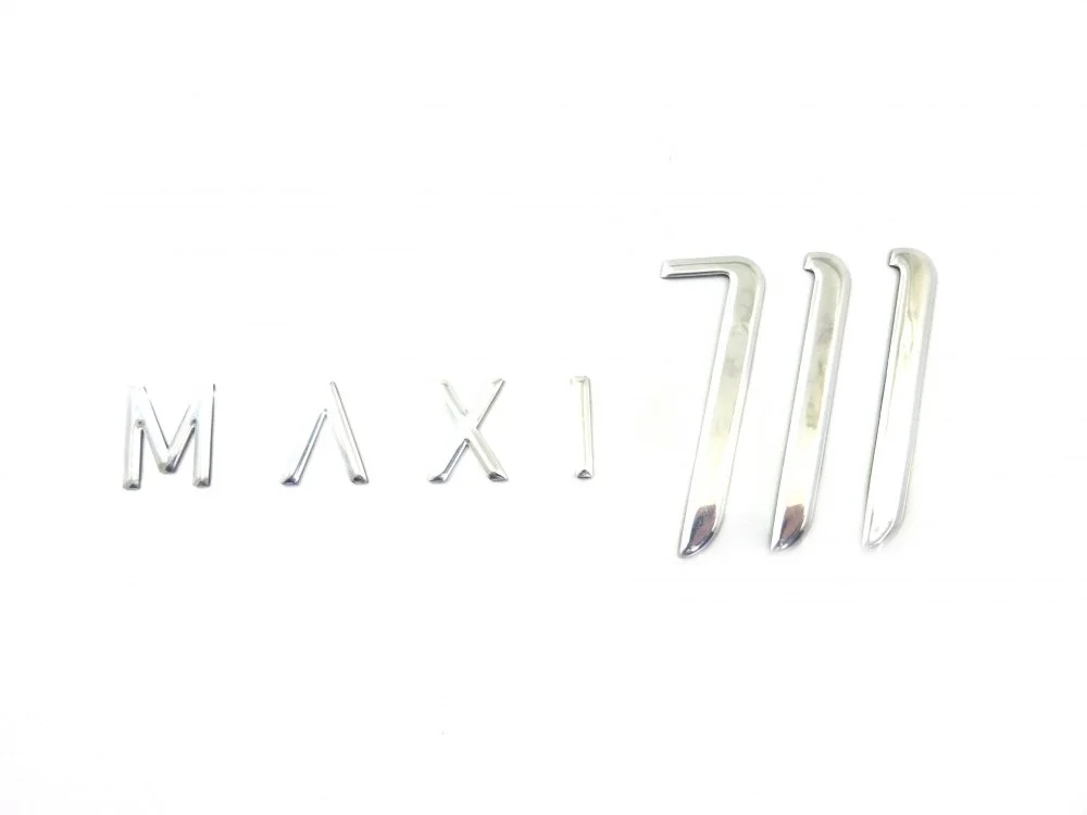 Junak 711 naklejka "maxi 711" osłony głównej ramy / siodła (3D) (chrom)
