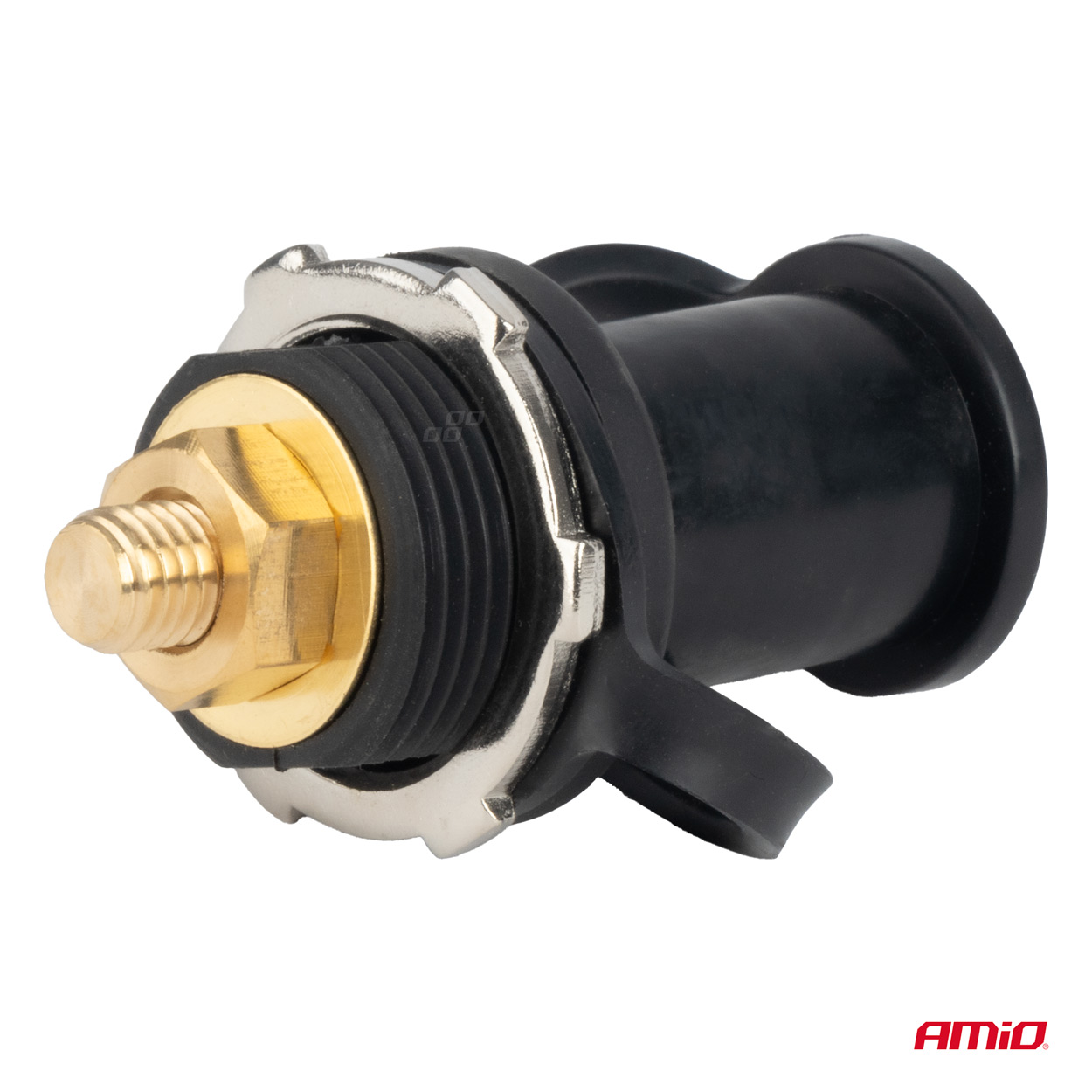Złącze zasilania akumulatora czarne minus z zaślepką 3/8 M10 12 V 24 V 48 V 250A — ujęcie 2
