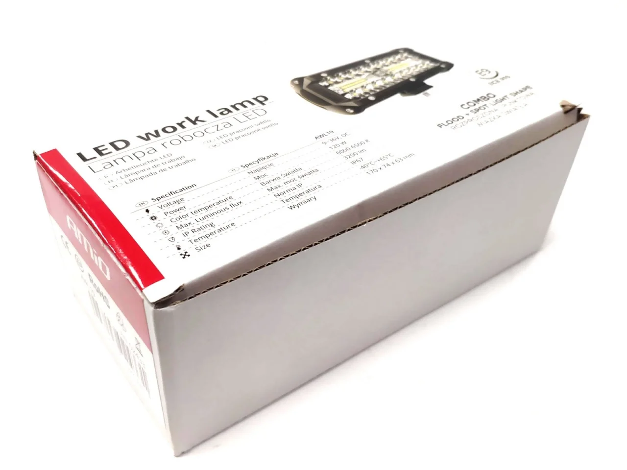 Halogen / Lampa robocza / Serwisowa 12/24V 40 LED 3200 lm — ujęcie 7