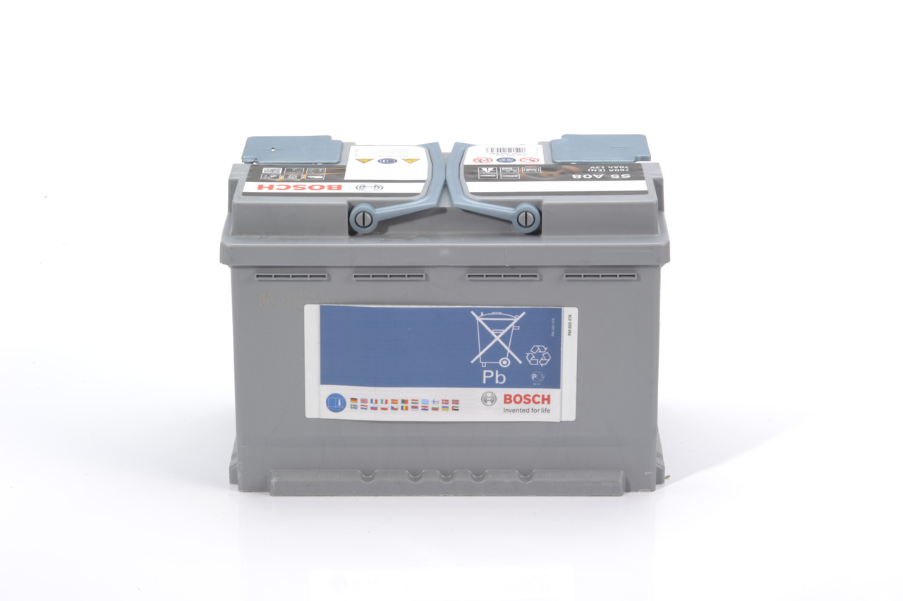 Akumulator 70 Ah 760A 278×175×190 P+ AGM Start-stop BOSCH 0 092 S5A 080 — ujęcie 3