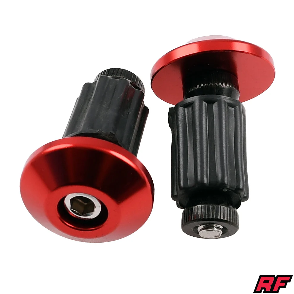 Ciężarki kierownicy Racing Force V5 aluminium CNC czerwone kpl. — ujęcie 1