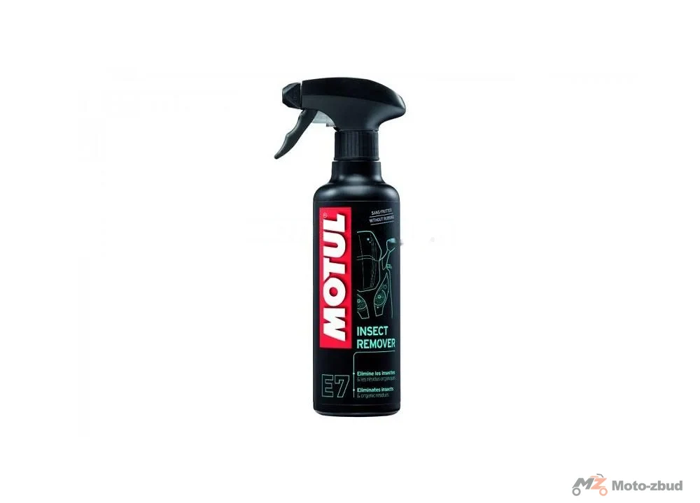 Motul E7 Insect Remover 400 ml, Usuwa insekty z owiewek ,lusterek, lakieru, metalu oraz plastiku.