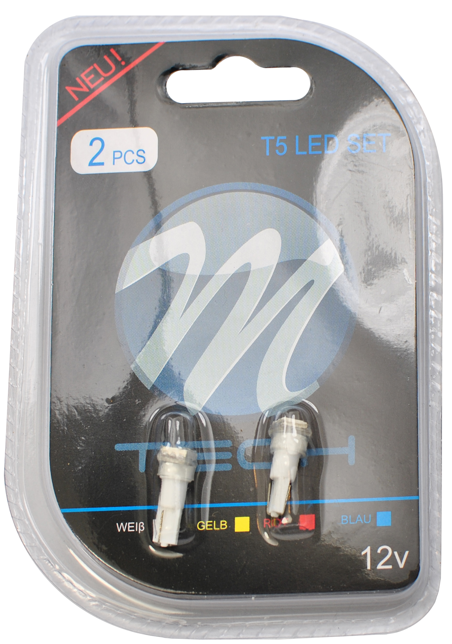 Żarówka LED T5 1-SMD 5050 biała, 2 szt. M-Tech LB053W — ujęcie 2