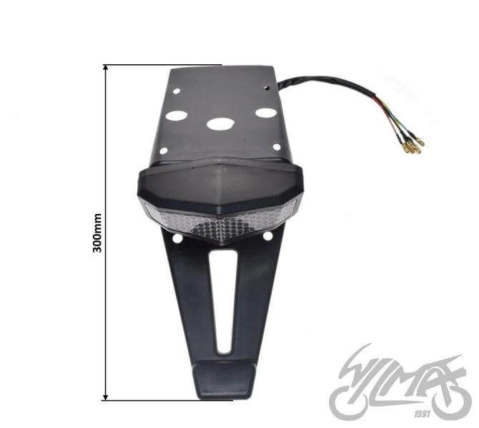 Lampa tylna LED z błotnikiem i kierunkowskazami — bez homologacji — AW24015 — ujęcie 2