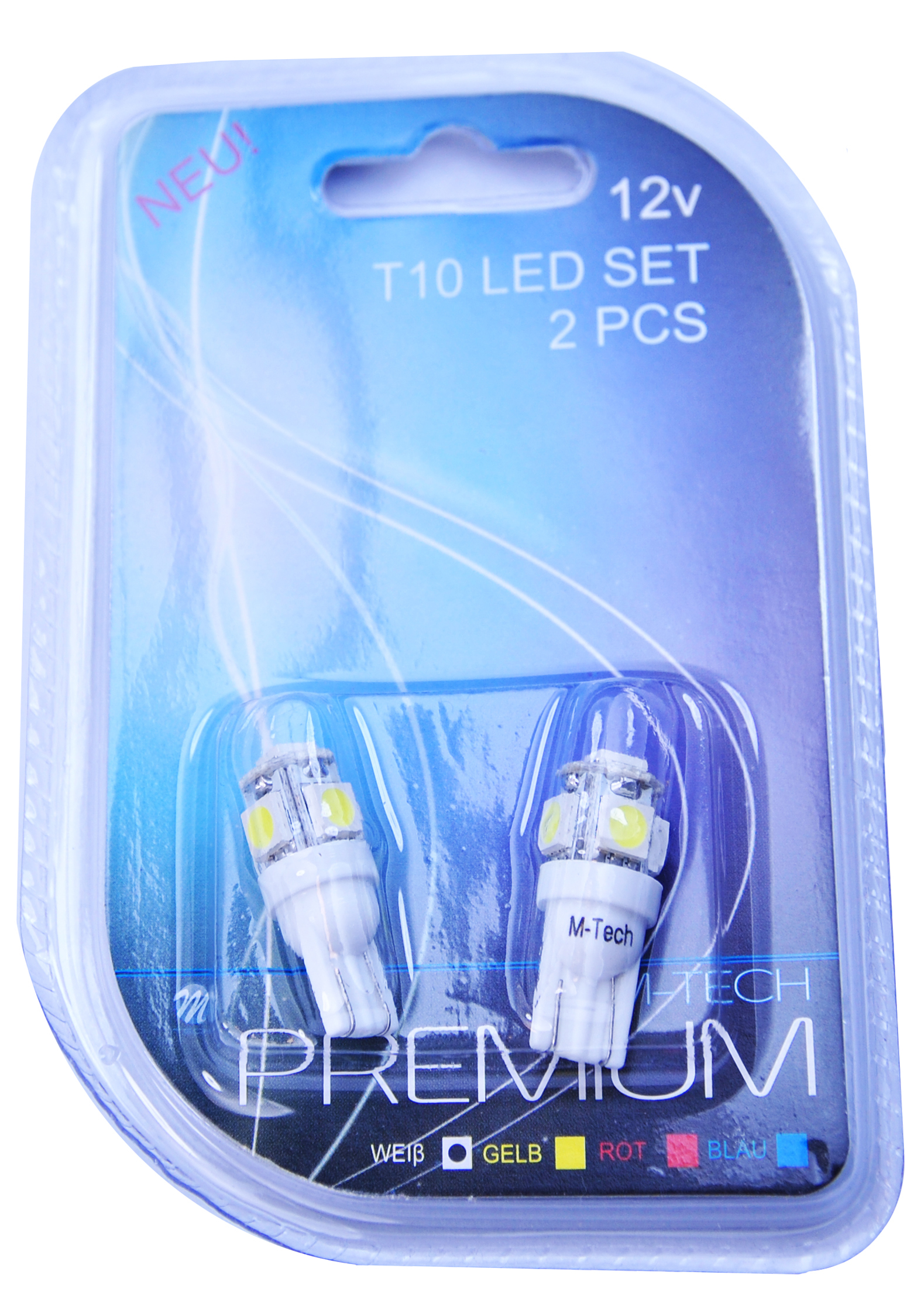 Żarówka LED W5W 0,8W12V 5SMD5050, 2 szt. M-Tech LB054W — ujęcie 2