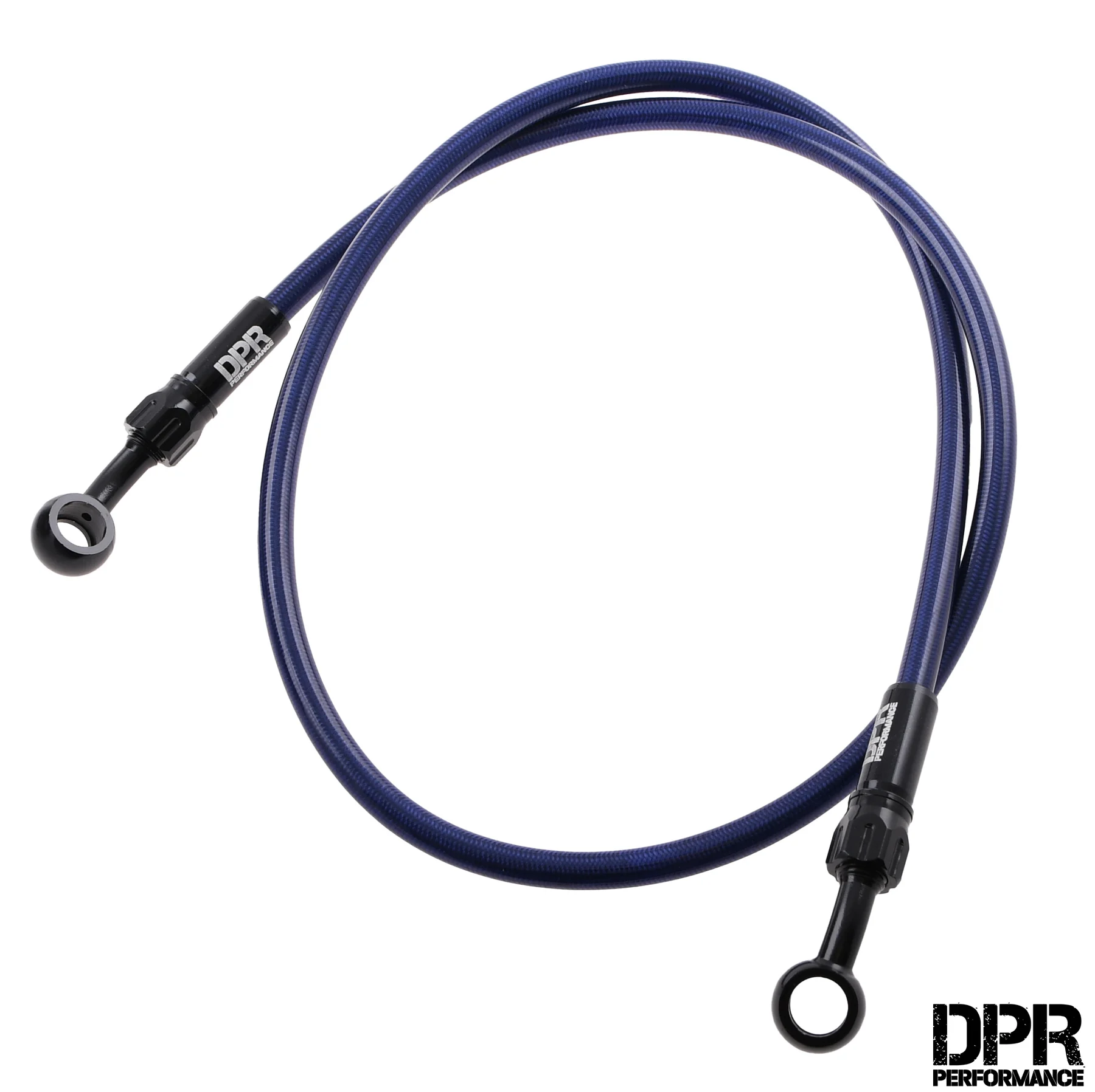 Przewód hamulcowy w oplocie 90 cm fioletowy V2 DPR Performance — ujęcie 3