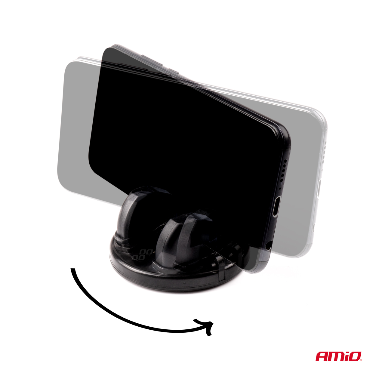 Uchwyt na telefon do samochodu auta obrotowy 360° HOLD-15 — ujęcie 4