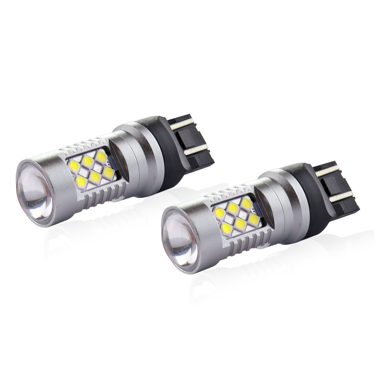 Żarówki LED CANBUS 3030 24SMD T20 7443 W21/5W White 12 V 24 V — ujęcie 2