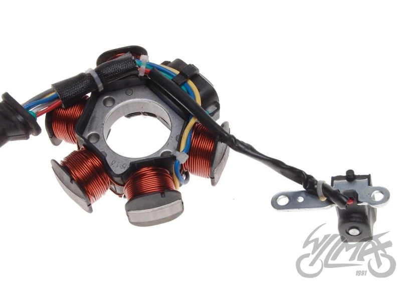 Stator iskrownik 6 cewek 8 przewodów do Vespa 125 — ujęcie 1