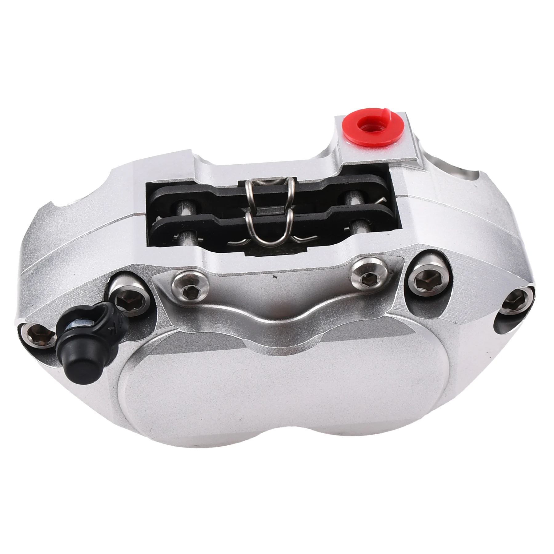 Zacisk hamulcowy Simson CNC srebrny DPR Performance kpl. — ujęcie 3