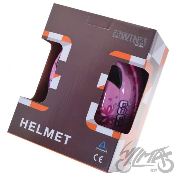 Kask rowerowy Awina by MOON dziecięcy M różowy — HB5-2 — ujęcie 3