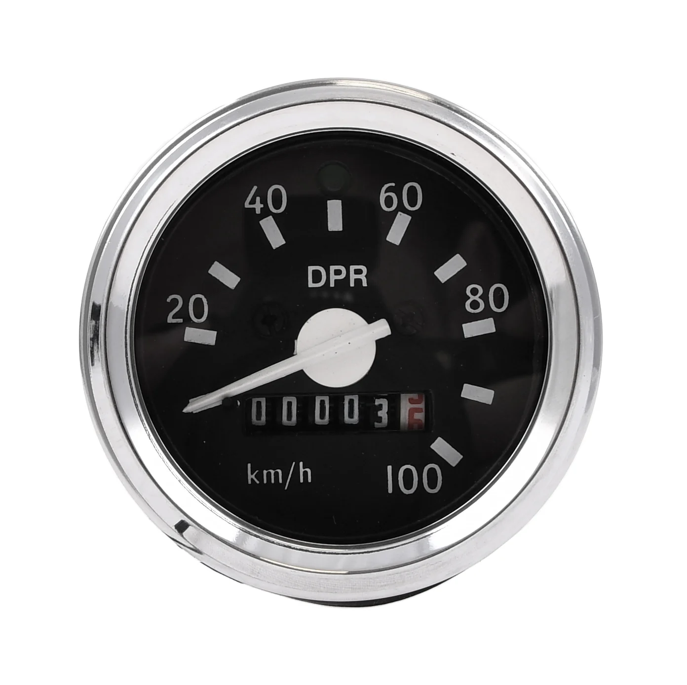 Licznik Simson S51/70 60 mm 100KM/H + podświetlenie + kontrolka chrom DPR Classic — ujęcie 3