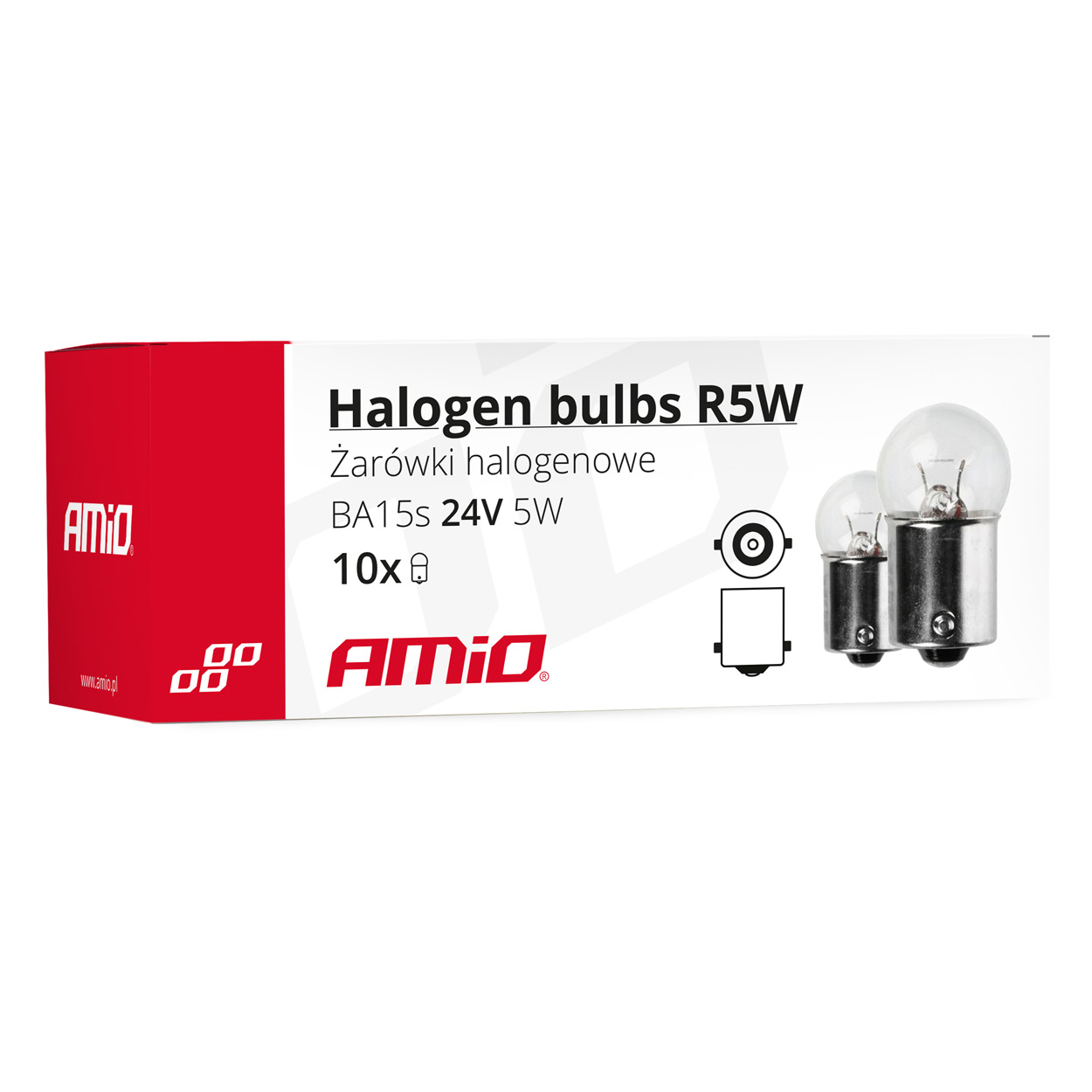 Żarówki halogenowe R5W BA15s 24 V 10 szt. — ujęcie 3