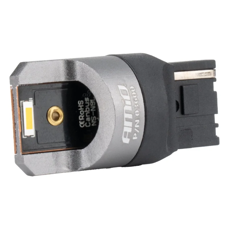 Żarówka WY21W 12V/24V 2xLED SMD1860 CANBUS pomarańczowa AMIO (2szt.) — ujęcie 4