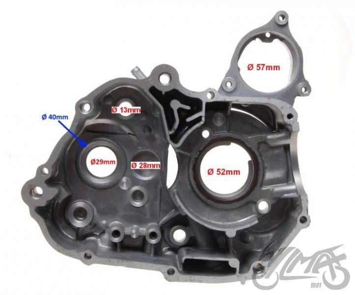 Karter silnik ZQ9996 lewy ATV 110 — ujęcie 3