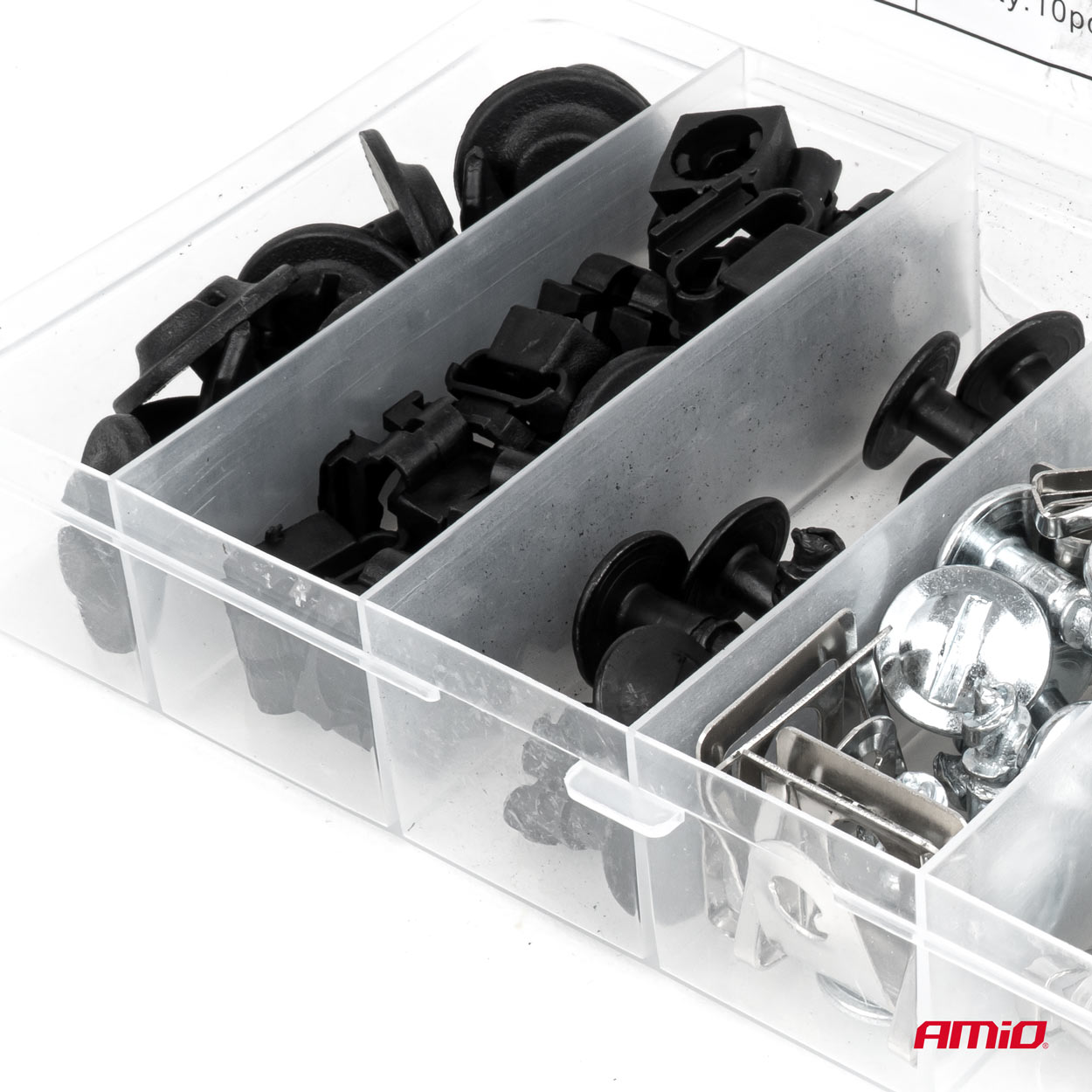 Zestaw plastikowych i metalowych śrubek blaszek montażowych 16 mm 22 mm 60 elementów — ujęcie 3