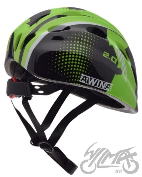 Kask rowerowy Awina by MOON dziecięcy S zielony — HB10-8 — ujęcie 2